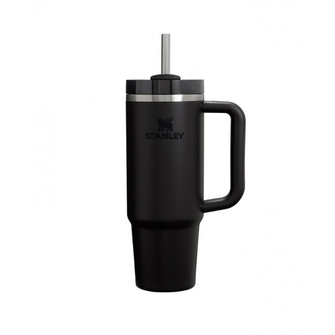 Термокружка STANLEY QUENCHER H2.0 0,88L () с трубочкой, черная 10-11912-080